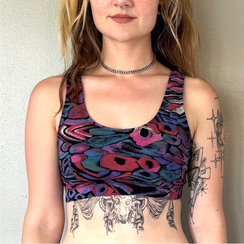 Vintage 90s Abstract Sports Bra